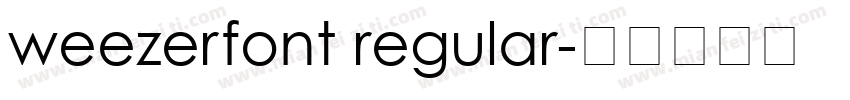 weezerfont regular字体转换